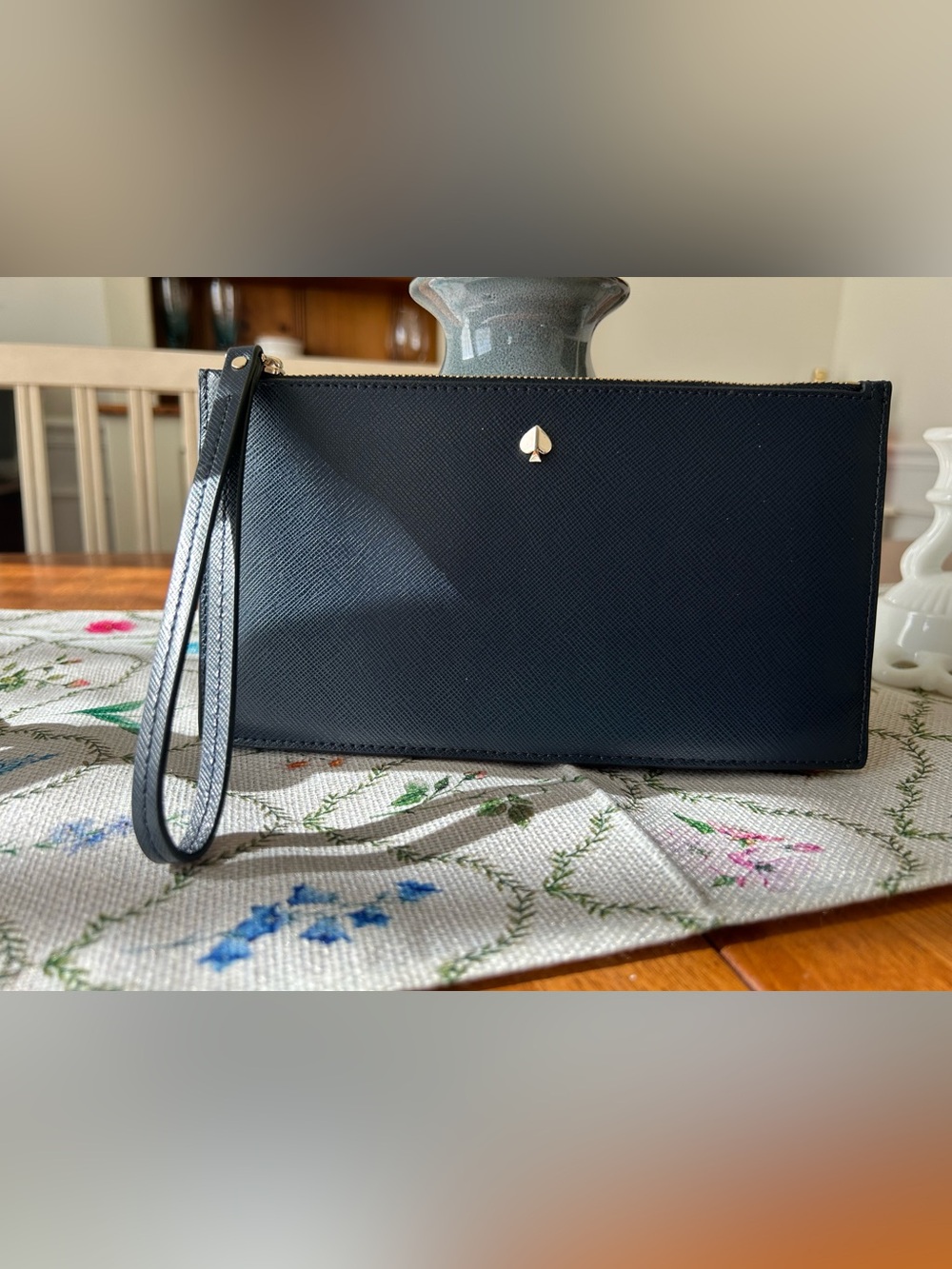 kate ♠️ spade Navy Wristlet